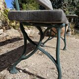 Garden bench in wood and cast iron