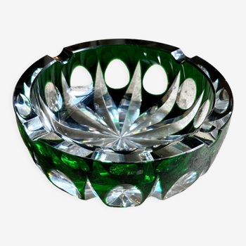 Saint Louis ashtray in chiseled crystal