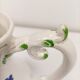 Antique Italian Bassano Vase Pitcher Carafe - Flower Pattern