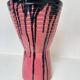 Large pink Art Ceram vase, circa 1970