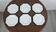 Set de 6 assiettes dessert octogonales par Johnson Brothers