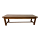 Wooden farmhouse table