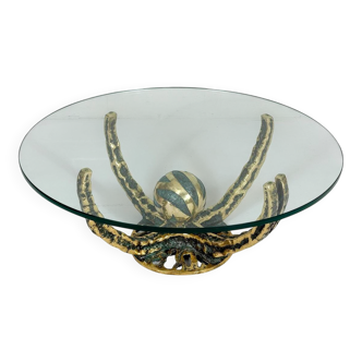 Henri Fernandez. Coffee table by Henri Fernandez, model: 'Octo', France, 1970s.