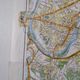 Vintage map 1970 Paris and its suburbs 75x55cm duplex