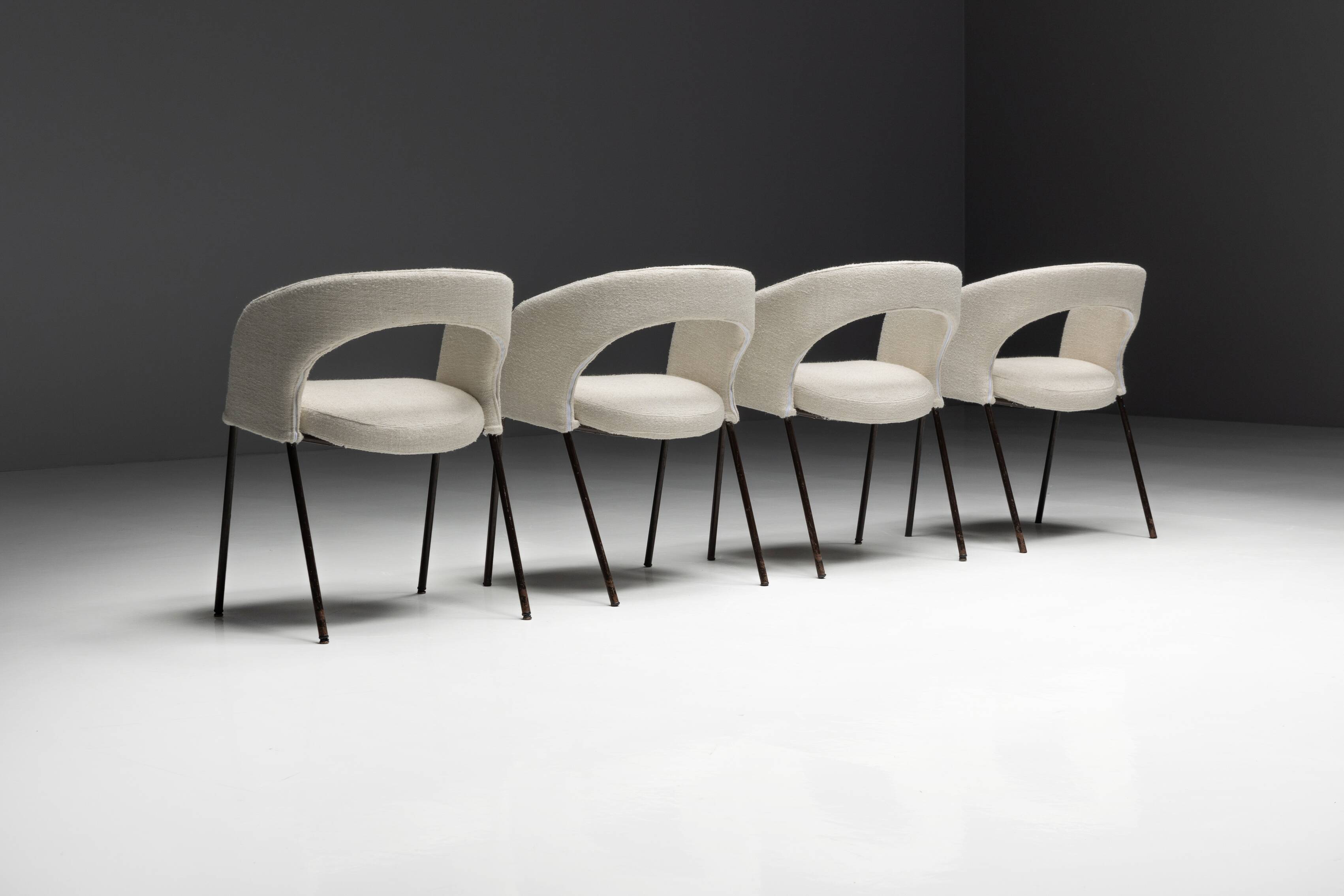 Dining chairs by Gastone Rinaldi for Rima, Italy, 1950s