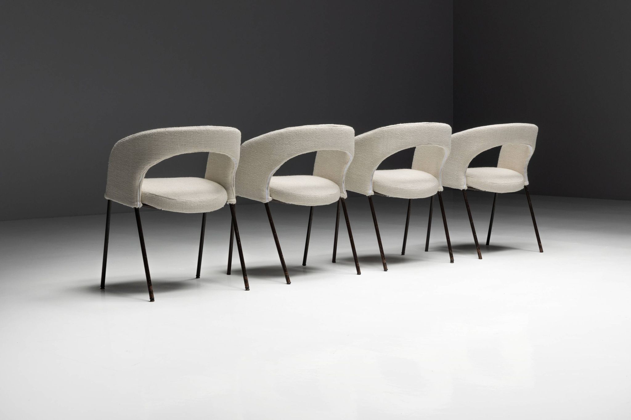 Dining chairs by Gastone Rinaldi for Rima, Italy, 1950s