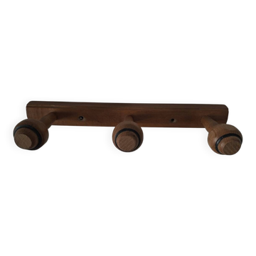 Porte manteau mural vintage en bois