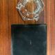 Old Val St Lambert Crystal Ashtray + Le Tanneur Leather Holder + Box