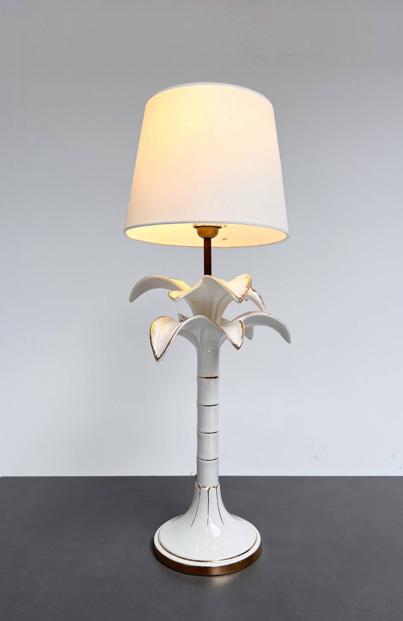 Palm tree lamp attributed to Tommaso Barbi, 1970s