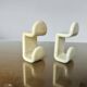 Pair of "gedy" coat hooks designed by Ambrogio Rossari 1970 Italy
