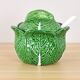 Vintage Ceramic Bordallo Pinheiro Cabbage Tureen Bowl, Portugal 60s