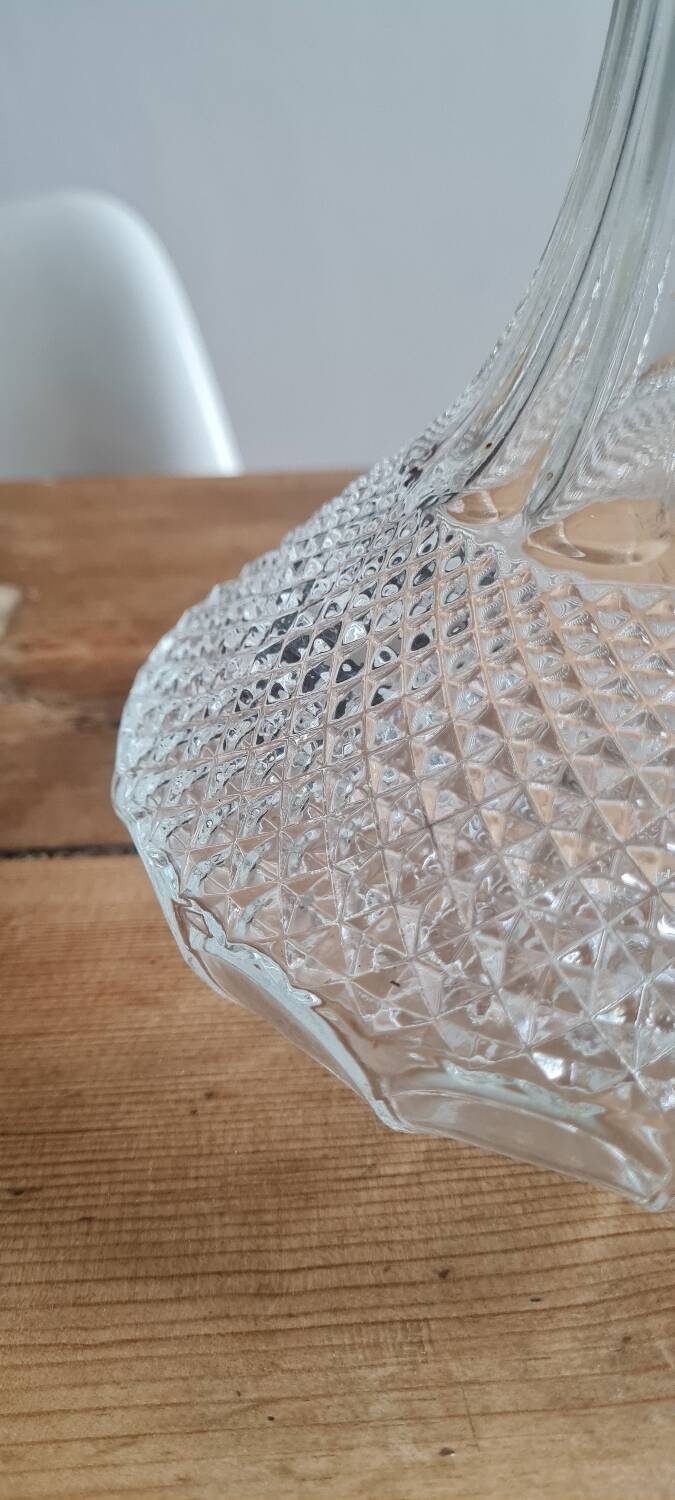 Chiseled decanter