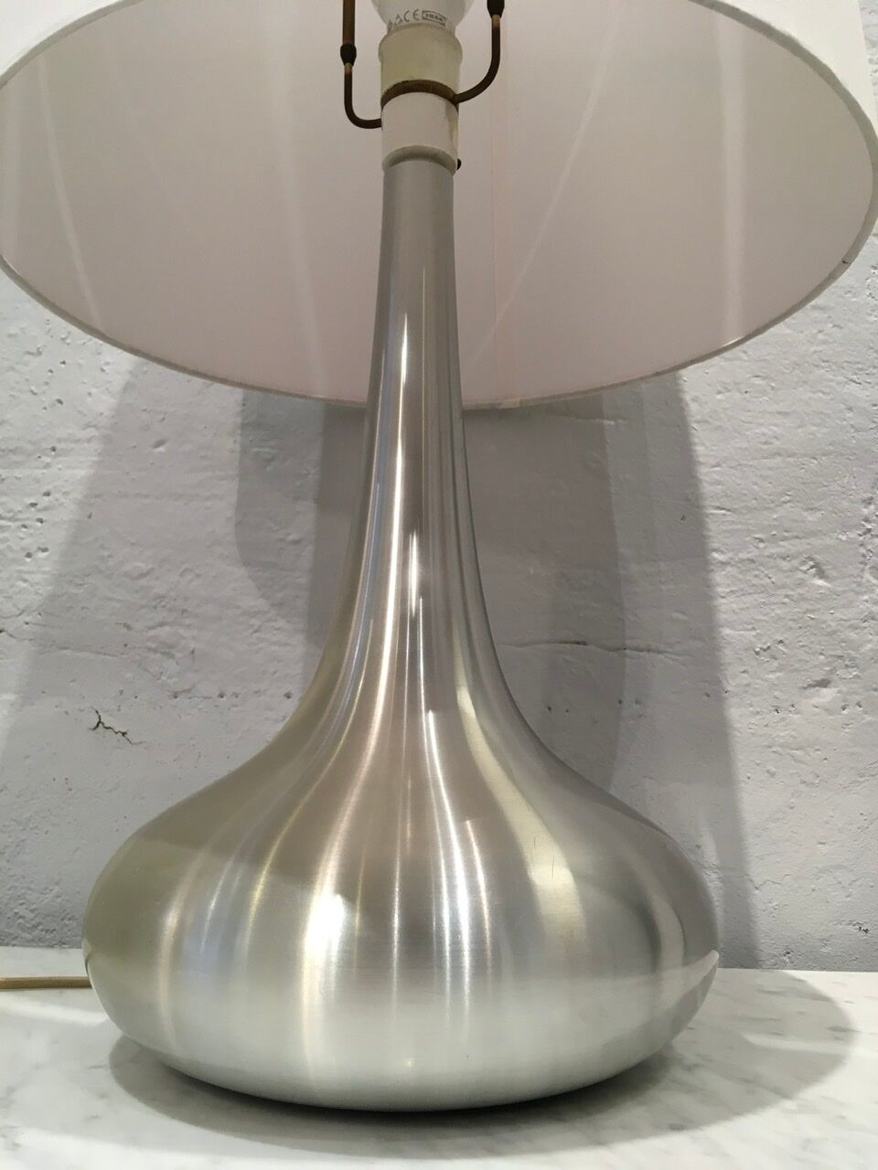Jo Hammerborg's "Orient" brushed aluminium lamps for Fog & Morup, Denmark 1968