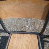 Set of 4 vintage iron chairs