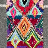 Berber carpet Butcher's with colored diamonds