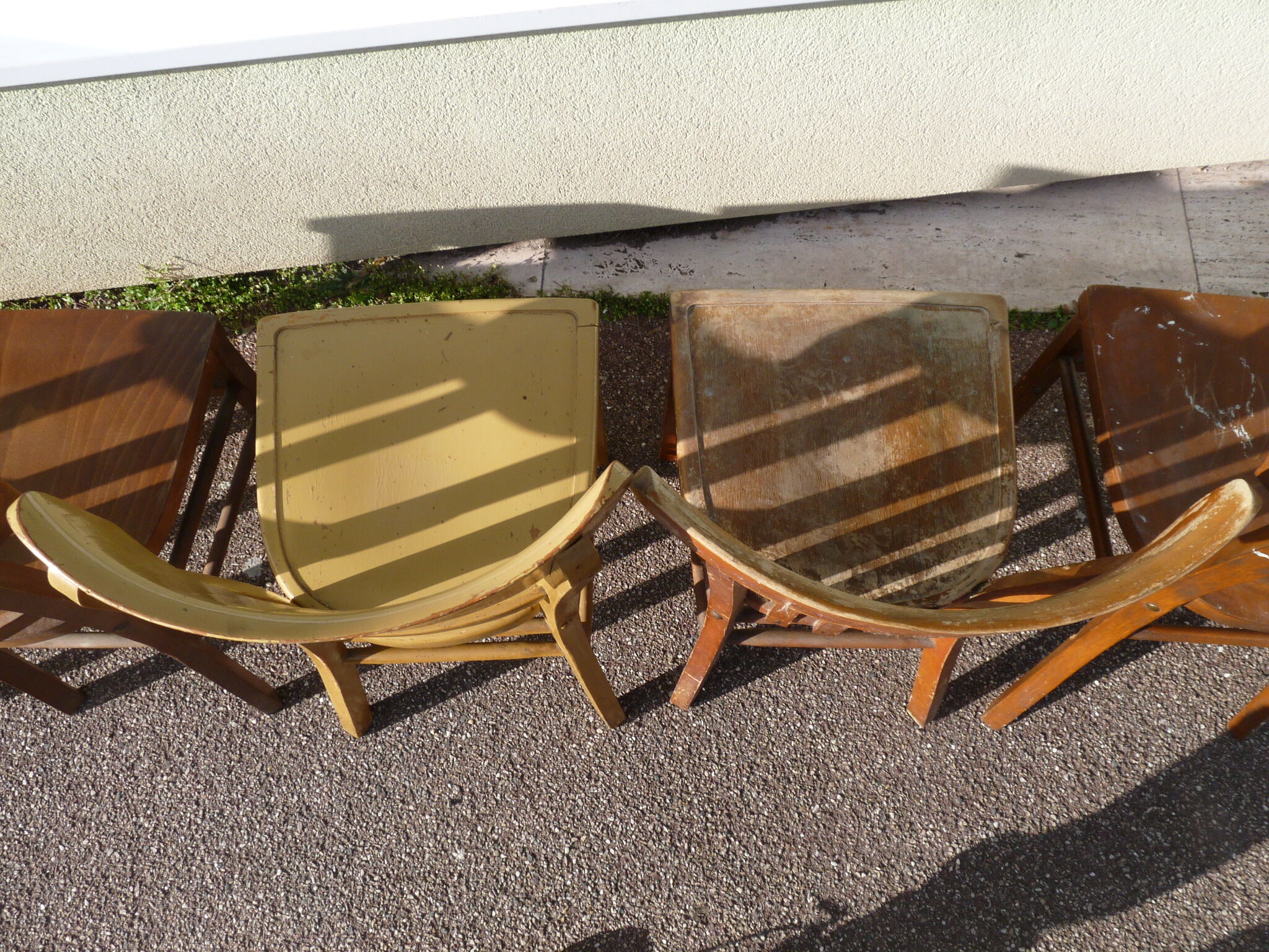 Lot de 6 chaises en bois de bistrot