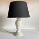 Lampe pieds en pierre d’albatre vintage