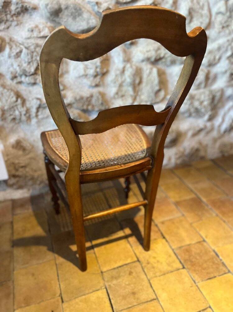 Pair of caned chairs 1950/60