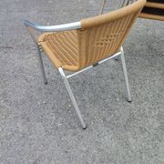 Chaises scoubidou et aluminium