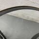 Table basse en fer forgé et plateau en verre