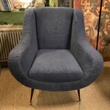 Pair of Italian armchairs 1950 design isa bergam