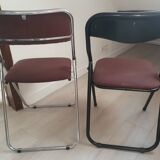 Lot de 2 chaises pliantes vintage (ou vendues individuellement)