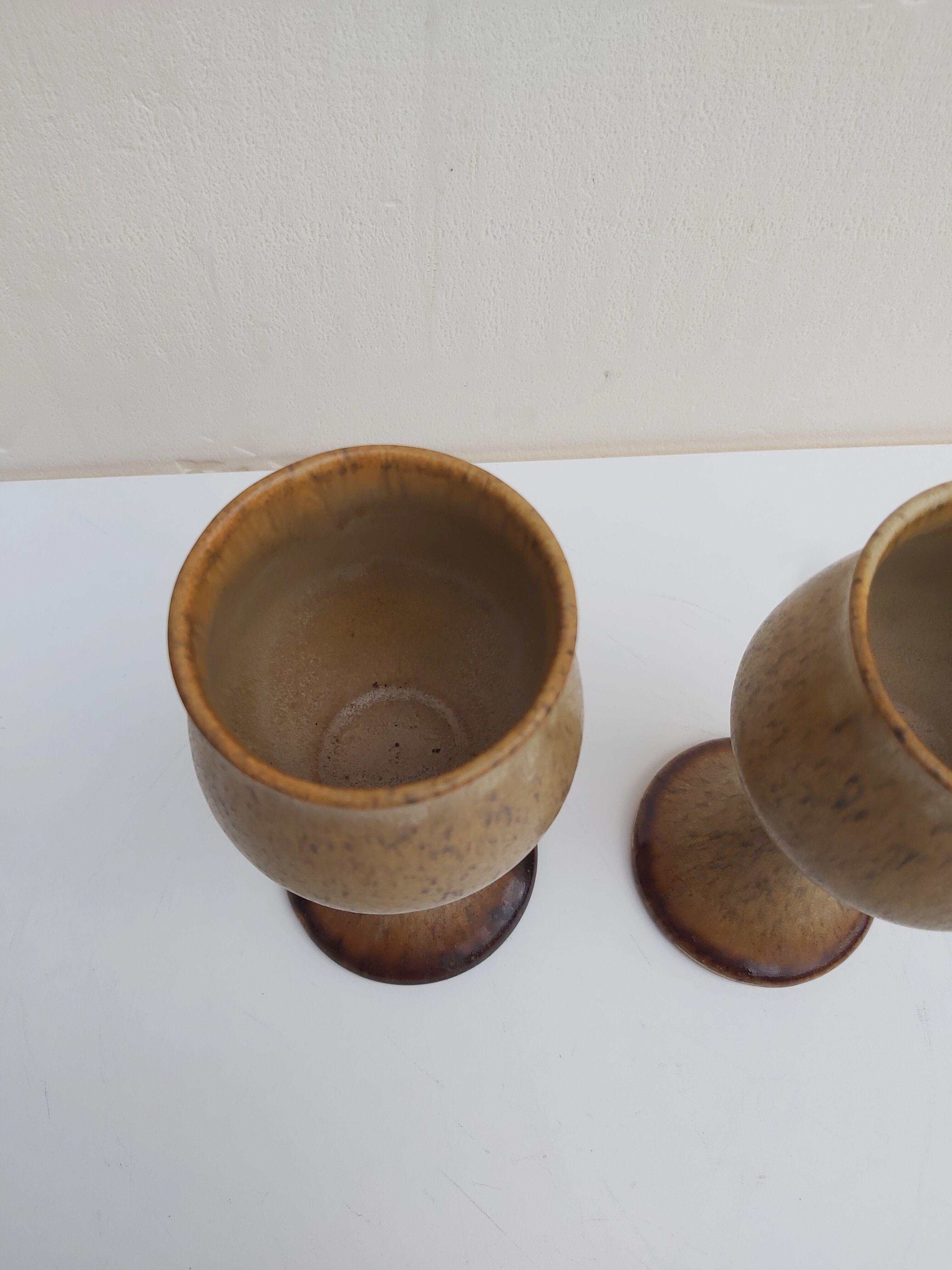 Duo beer cups Pottery Rye Sussex