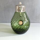 Crystal Glass Decanter, “Kalte Ente”, Vintage Silver-Plated Pitcher