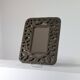 Unique vintage floral ceramic wall mirror by an artist