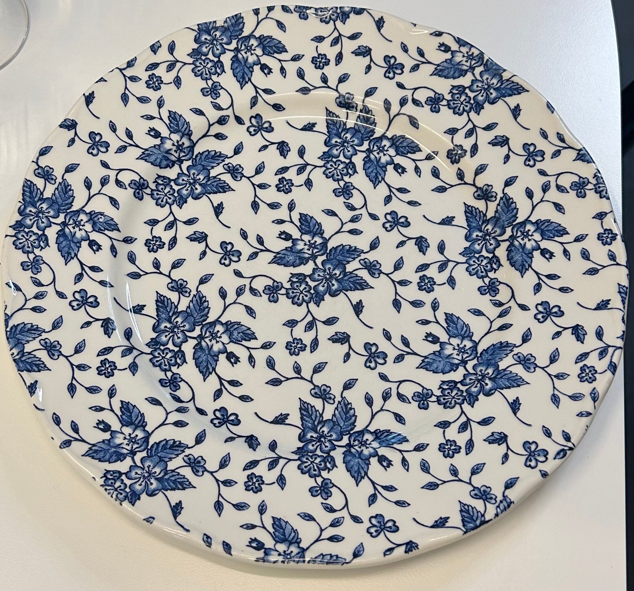 Blue Flower Plates Tudor Royal Grindley