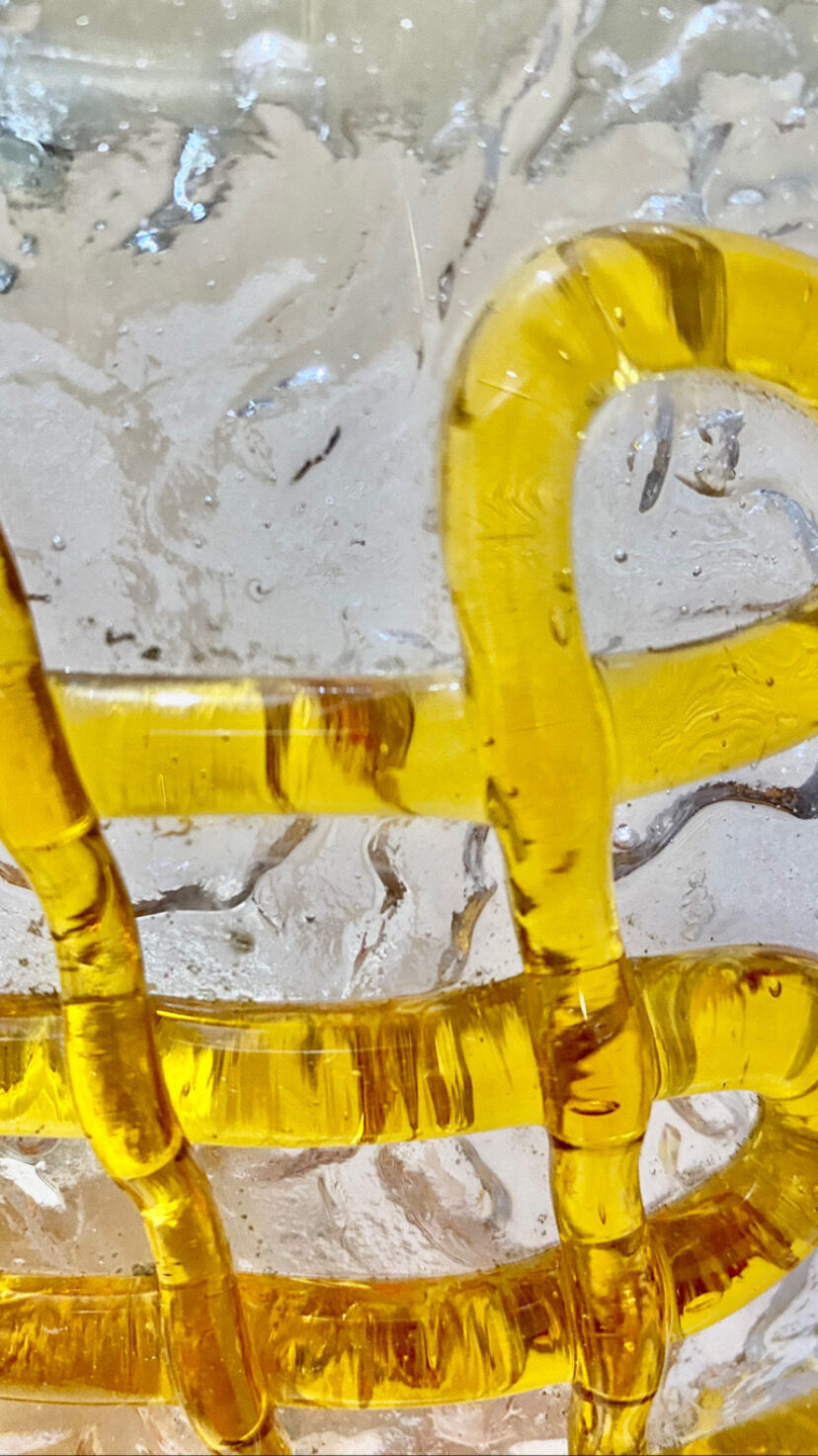 Pair of Mazzega murano wall lamps