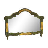Mirror wooden lacquered and painted 83x115cm