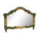Mirror wooden lacquered and painted 83x115cm