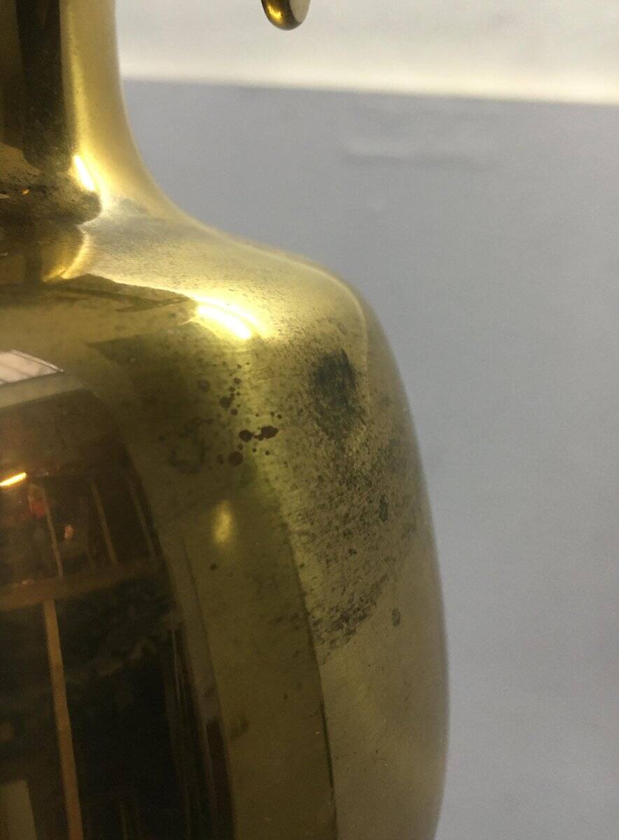 Lampe à huile de table Petronella modèle danois milieu du siècle par Henning Koppel pour Louis Poulsen, années 1960