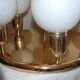 Ceiling lamp 6 opaline globes 1980