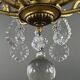 Brass and Crystal Chandelier, 20th Century