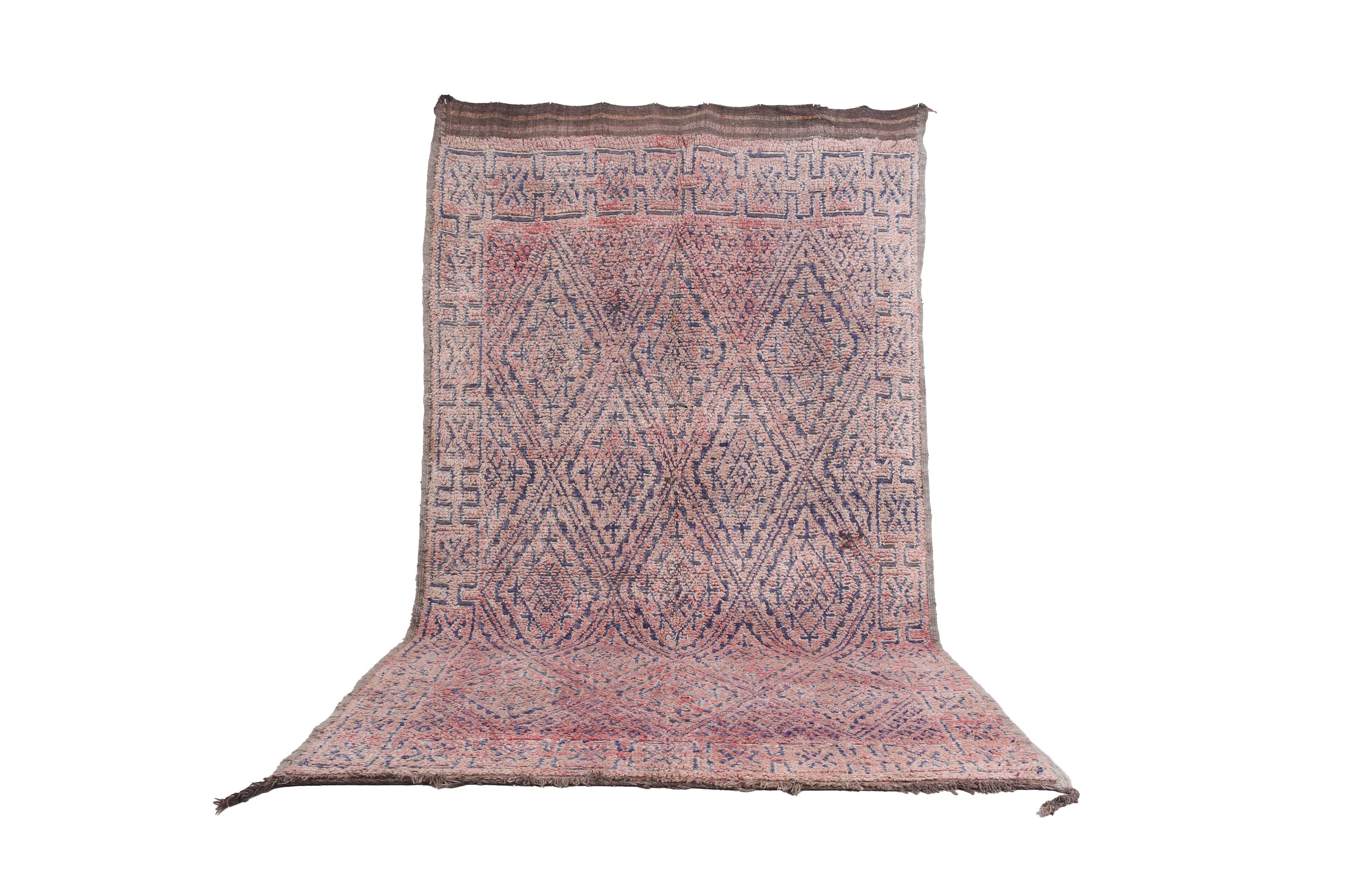 Vintage Moroccan Rug 5.8 x 11.2 ft - Moroccan rug - Berber rug handmade