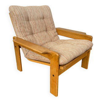 Scandinavian armchair light teak 1960 Denmark Sweden