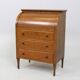 Vintage oak roll-top secretary - 80 cm, 1950s