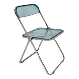 Blue Plia Chair by Giancarlo Piretti for Castelli, 1960