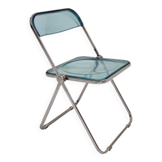 Blue Plia Chair by Giancarlo Piretti for Castelli, 1960
