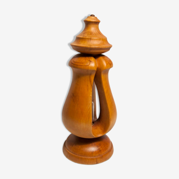 Solid wood table lamp 1960