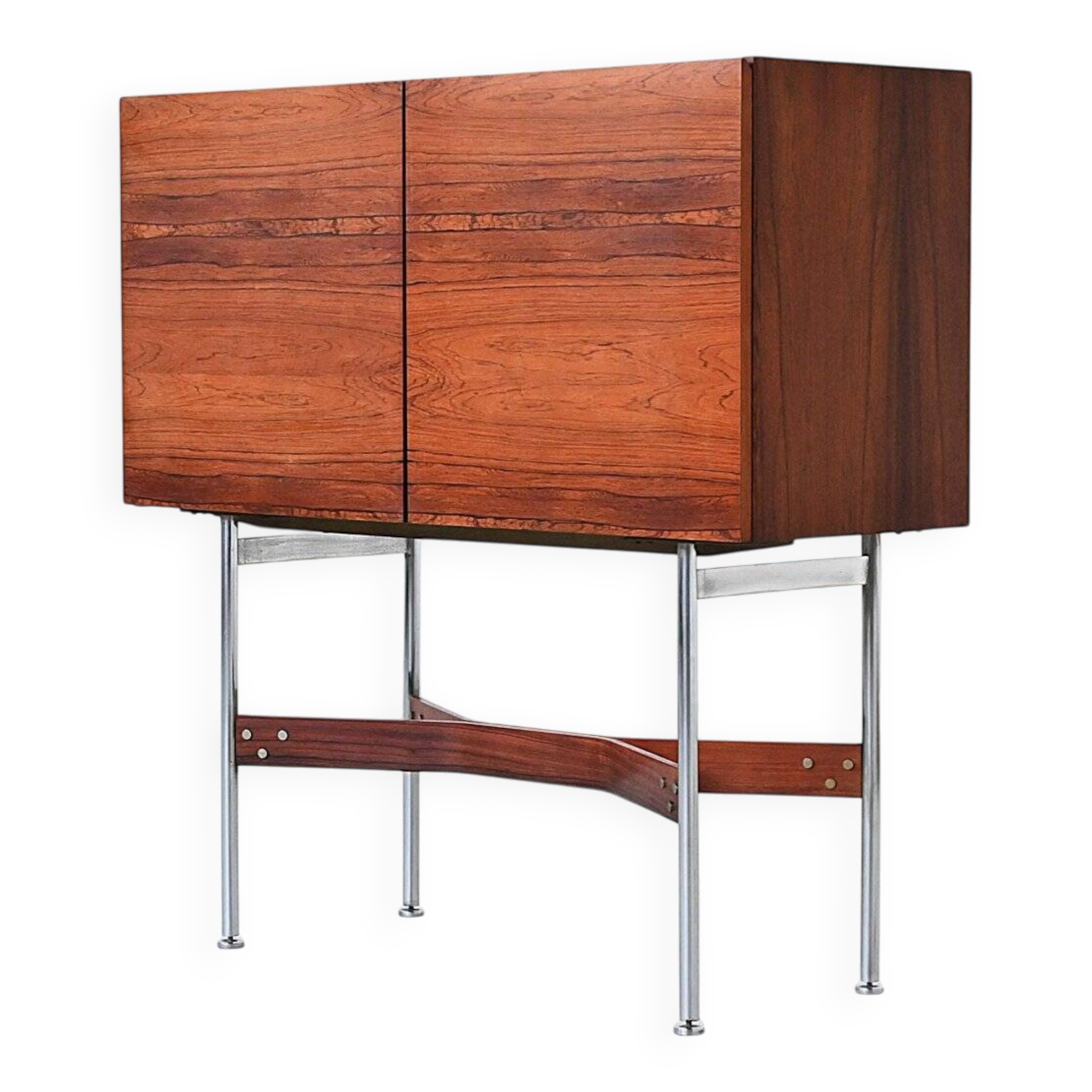 Rudolf Bernd Glatzel rosewood bar cabinet Fristho the Netherlands 1956