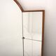 Scandinavian mirror in beech and metal, Sweden, 1960, 115x78cm