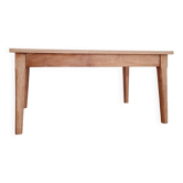 Low oak farm table