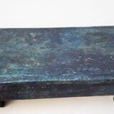 Blue patinated wooden console