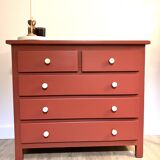 Solid pine chest of drawers