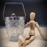 Bucket ice cubes glass