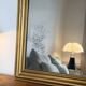 Louis-Philippe gilded mirror with mercury glass 89x65cm