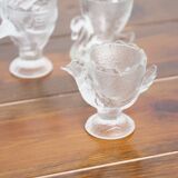 Coquetiers en verre déco basse-cour